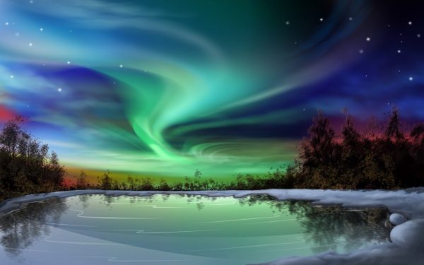 contoh factual report text about natural phenomena - aurora